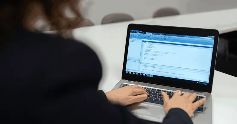 AI and ML courses coding practice shown on a laptop screen