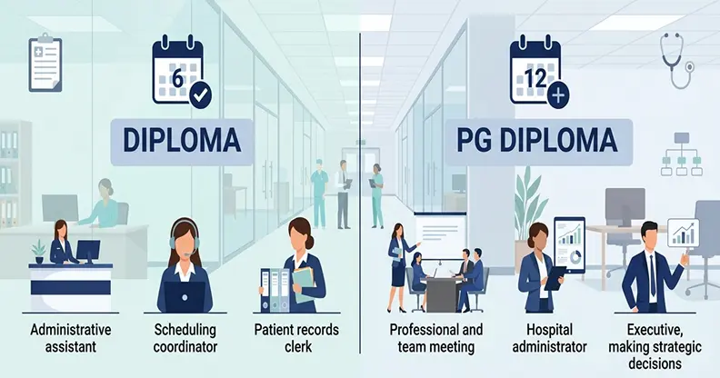 Diploma vs PG Diploma in Hospital Administration: Which One Is Right for You?